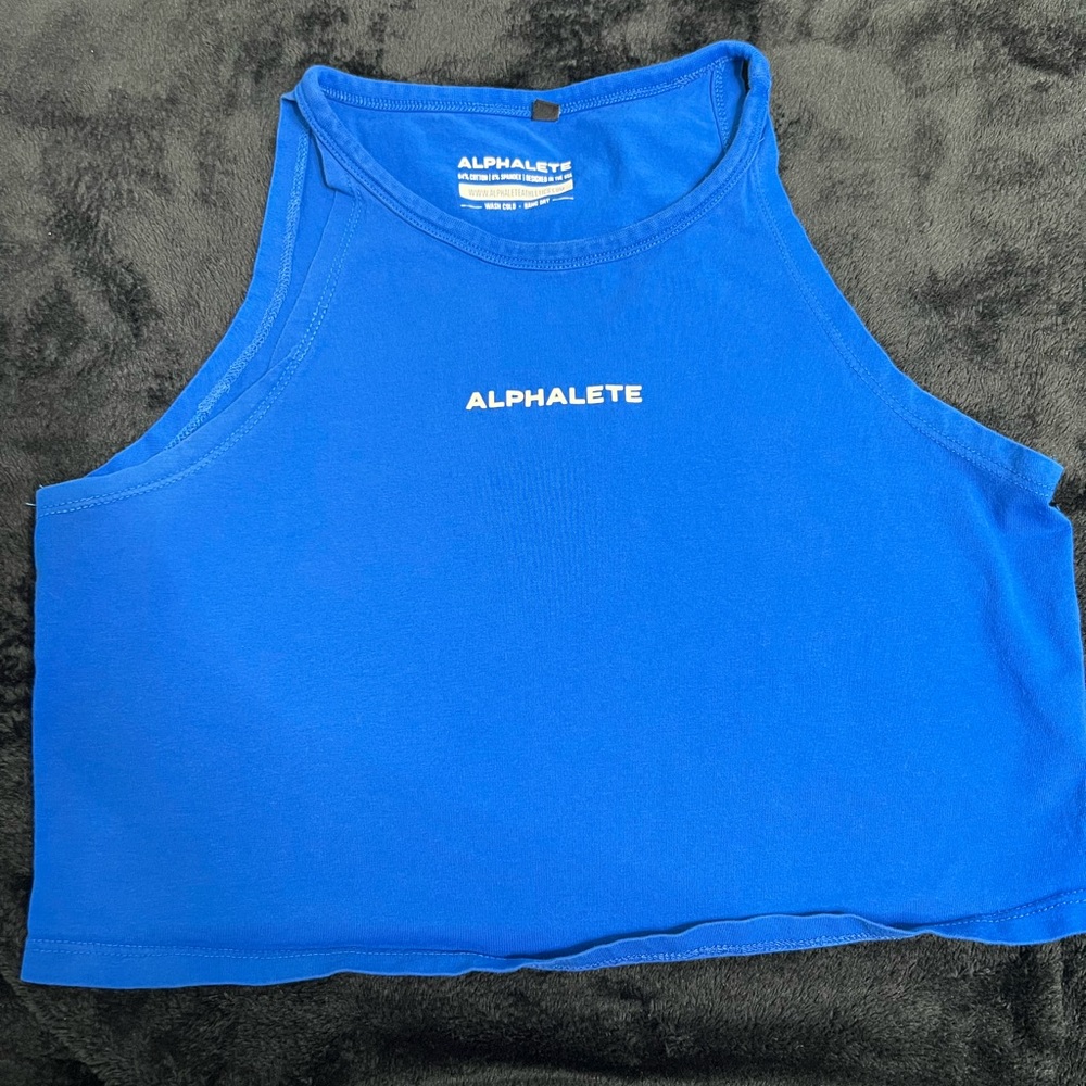 Alphalete Blue Crop Top